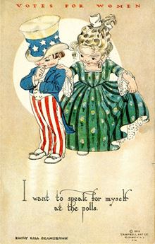Woman Suffrage Postcard, c. 1915