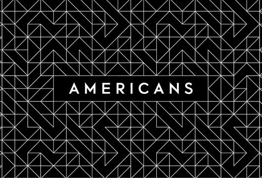 Americans Logo White on Black