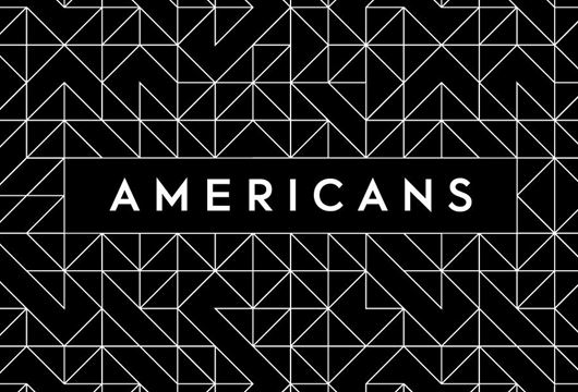 Americans logo black and white grid with Americans text