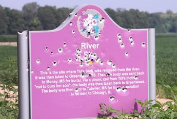 Emmett Till Memorial Sign