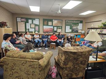 People seated in a circle