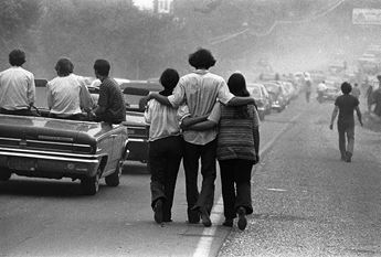 Detail from Woodstock by Baron Wolman