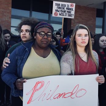 women at protest