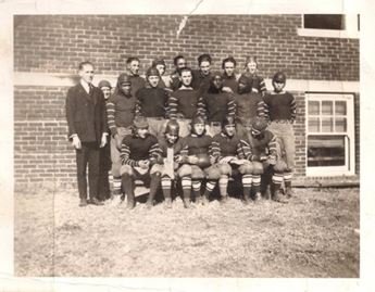 The Dunlap High School football team in 1914.