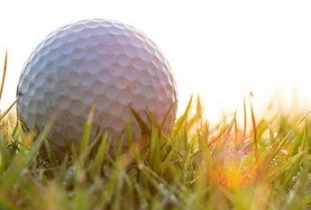 golf ball in grass