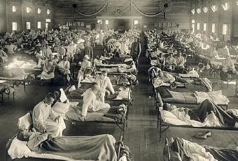 hospital ward 1918 pandemic