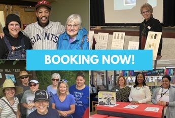 photos of people at speakers bureau events