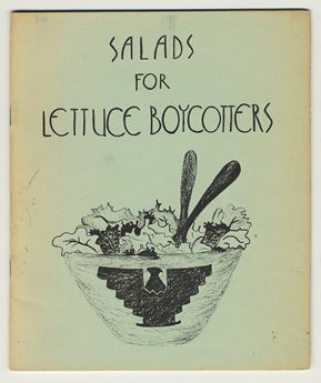 booklet with drawing of  salad