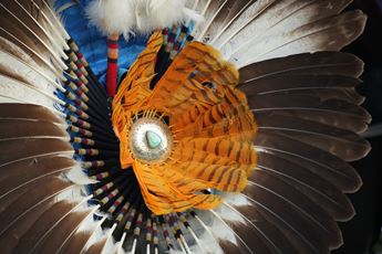 closeup of a headdress