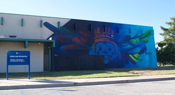 mural on building