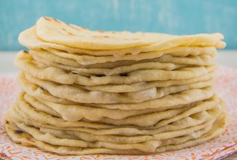 a pile of tortillas
