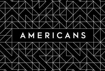 Americans logo black and white grid with Americans text