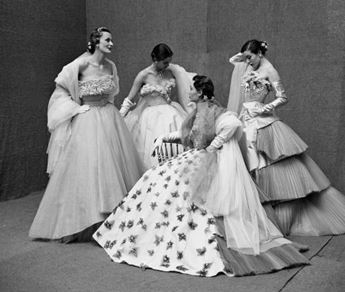 women in ball gowns