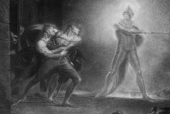 illustration of a scene from Hamlet