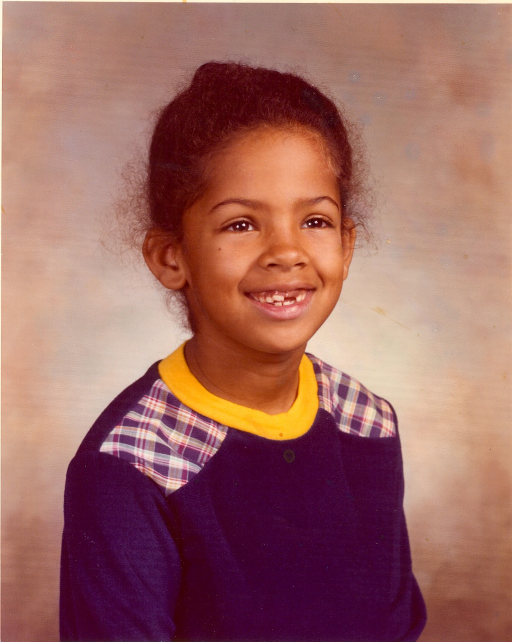 young girl school portrait