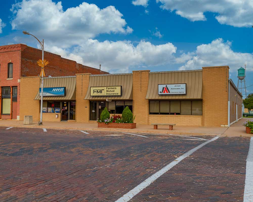 building on main street in Ellinwood Kansas