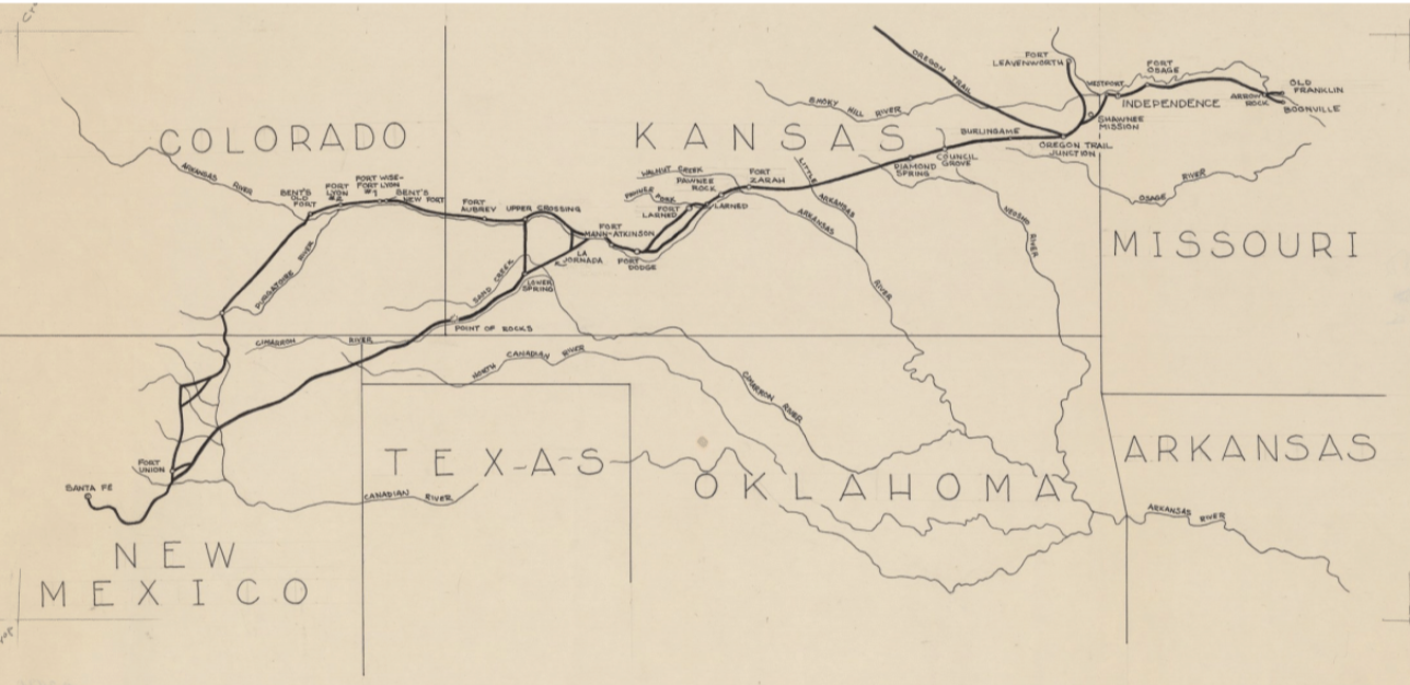 Santa Fe Trail Map