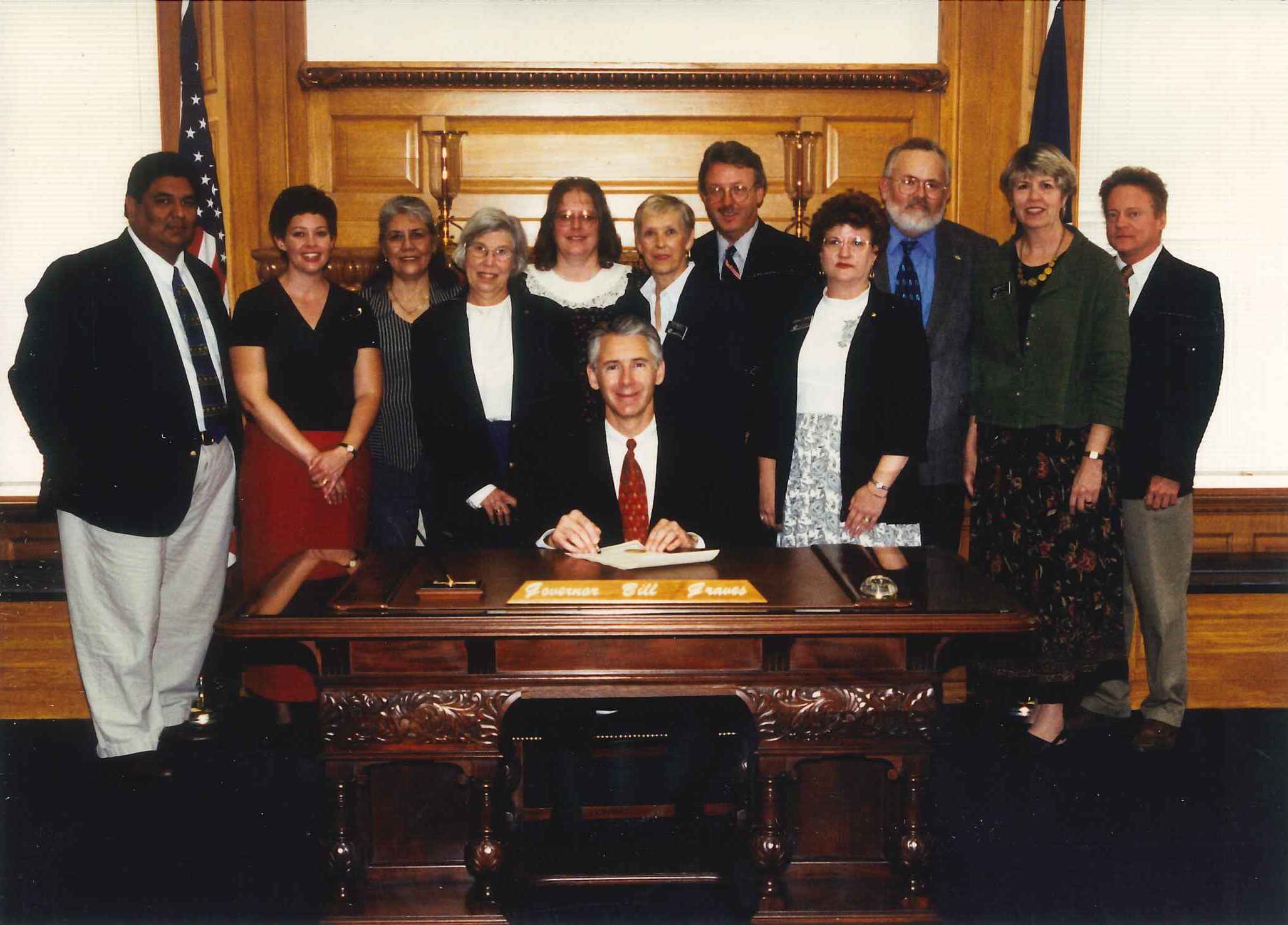 Governor Bill Graves signs proclamation